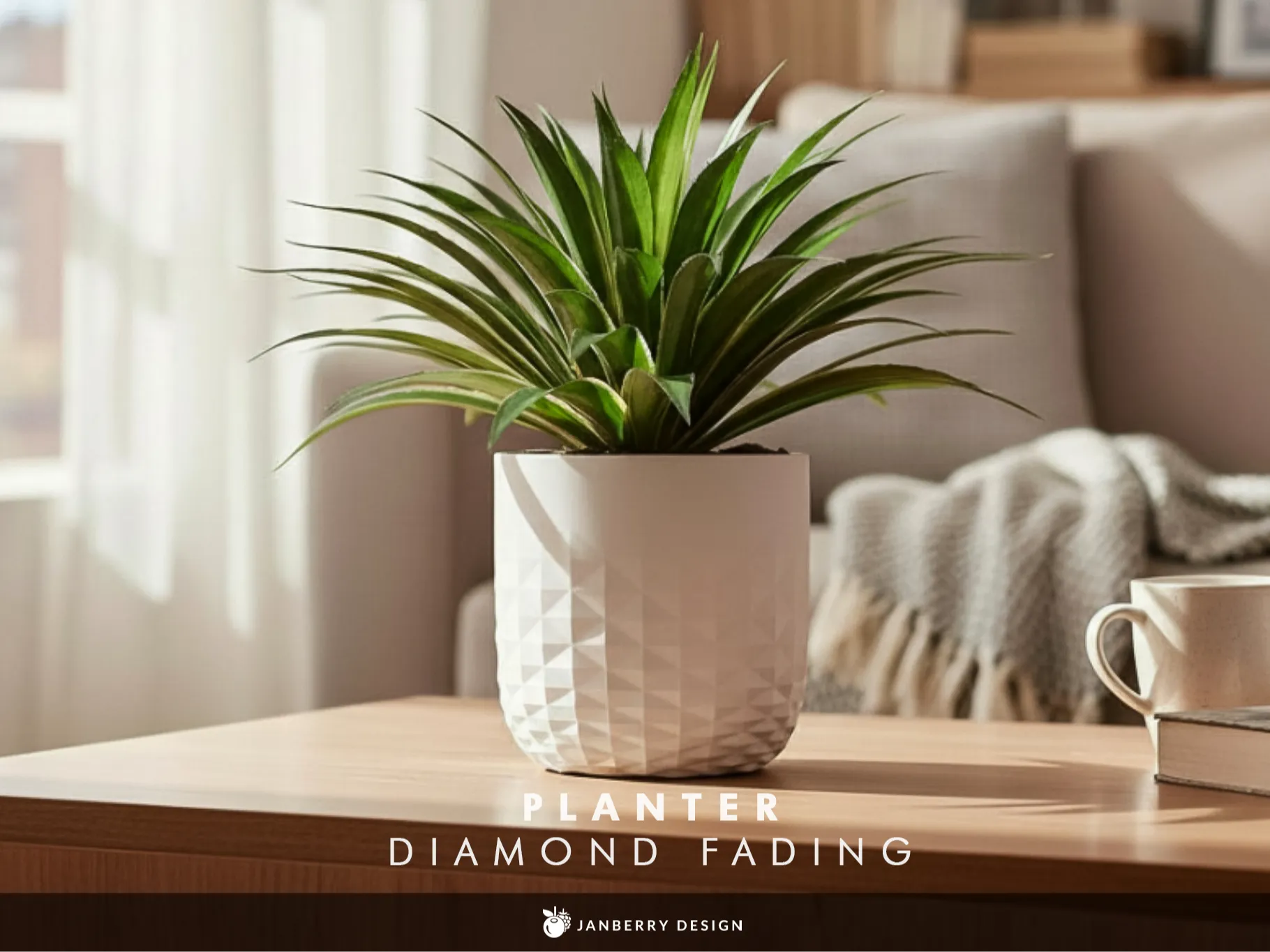 Pflanzgefäß Verlaufender Diamant